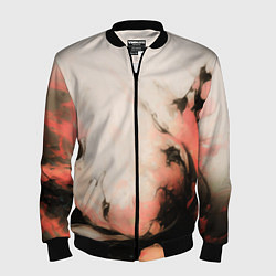 Мужской бомбер Розовый взрыв абстракция