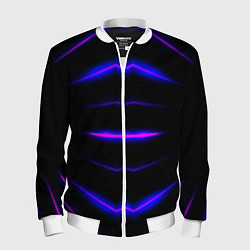 Мужской бомбер Color black neon