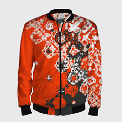 Бомбер мужской Красно-черная метаморфоза, цвет: 3D-черный