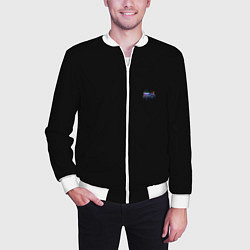 Бомбер мужской Mercedes amg, цвет: 3D-белый — фото 2