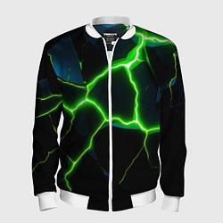Мужской бомбер Green split