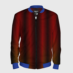 Бомбер мужской Neon red orange lines, цвет: 3D-синий