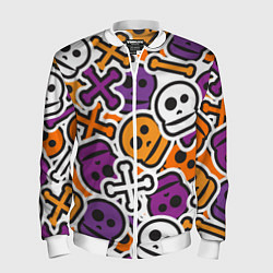 Мужской бомбер Funny skulls