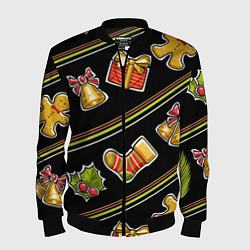 Мужской бомбер Рождественский дух