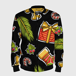 Мужской бомбер Рождественский вайб
