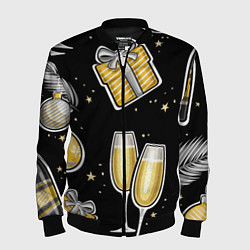 Мужской бомбер Новогодний вайб