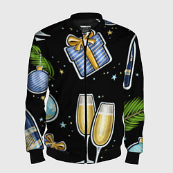 Мужской бомбер Новогодний вайб