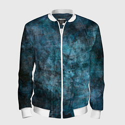 Бомбер мужской Абстракция - dark blue, цвет: 3D-белый