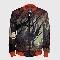 Мужской бомбер Призрачный лес