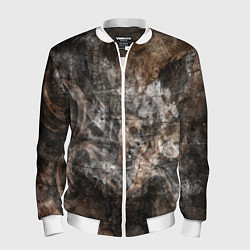 Мужской бомбер Абстракция - brown darkness