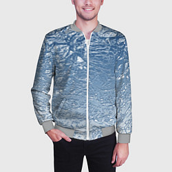 Бомбер мужской Налипший снег, цвет: 3D-меланж — фото 2