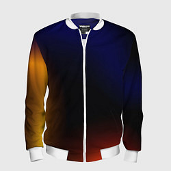 Мужской бомбер Color black red blue