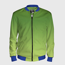 Мужской бомбер Color green yellow