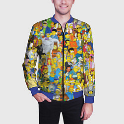 Бомбер мужской Simpsons Stories, цвет: 3D-синий — фото 2