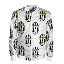 Бомбер мужской Juventus Pattern, цвет: 3D-белый