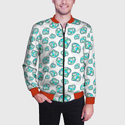 Бомбер мужской Бриллианты, цвет: 3D-красный — фото 2