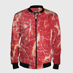 Бомбер мужской Мясо, цвет: 3D-черный
