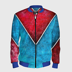 Мужской бомбер Grunge superhero line - геометрические линии