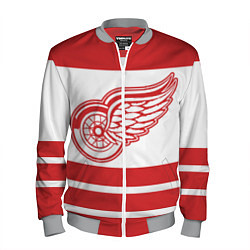 Бомбер мужской Detroit Red Wings, цвет: 3D-меланж