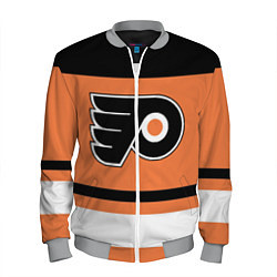 Бомбер мужской Philadelphia Flyers, цвет: 3D-меланж
