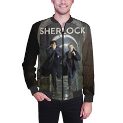 Бомбер мужской Sherlock Break, цвет: 3D-черный — фото 2