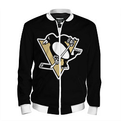 Бомбер мужской Pittsburgh Penguins: Malkin, цвет: 3D-белый