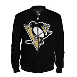 Бомбер мужской Pittsburgh Penguins: Malkin, цвет: 3D-черный