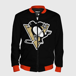 Бомбер мужской Pittsburgh Penguins: Malkin, цвет: 3D-красный