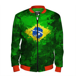 Бомбер мужской Бразилия, цвет: 3D-красный