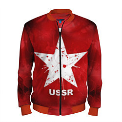Бомбер мужской USSR Star, цвет: 3D-красный