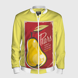 Бомбер мужской Правильное питание, цвет: 3D-белый