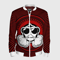Бомбер мужской Vape Monkey, цвет: 3D-белый