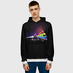 Толстовка-худи мужская Покемоны, цвет: 3D-белый — фото 2