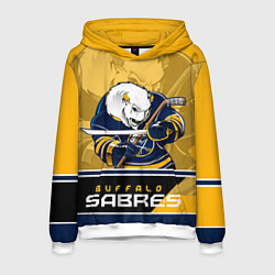 Толстовка-худи мужская Buffalo Sabres, цвет: 3D-белый