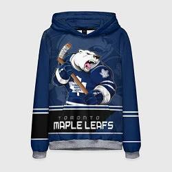 Толстовка-худи мужская Toronto Maple Leafs, цвет: 3D-меланж