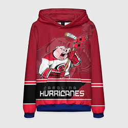 Толстовка-худи мужская Carolina Hurricanes, цвет: 3D-синий