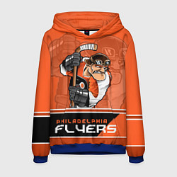 Толстовка-худи мужская Philadelphia Flyers, цвет: 3D-синий