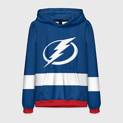 Толстовка-худи мужская Tampa Bay Lightning, цвет: 3D-красный