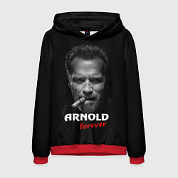 Толстовка-худи мужская Arnold forever, цвет: 3D-красный