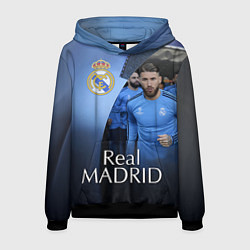 Толстовка-худи мужская Real Madrid, цвет: 3D-черный