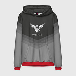 Толстовка-худи мужская Wings Uniform, цвет: 3D-красный