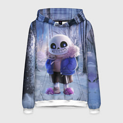 Мужская толстовка Winter forest & Sans
