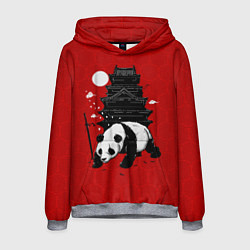 Толстовка-худи мужская Panda Warrior, цвет: 3D-меланж