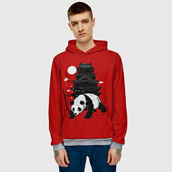 Толстовка-худи мужская Panda Warrior, цвет: 3D-меланж — фото 2