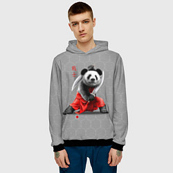 Толстовка-худи мужская Master Panda, цвет: 3D-черный — фото 2