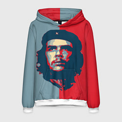 Толстовка-худи мужская Che Guevara, цвет: 3D-белый