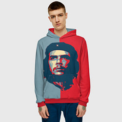 Толстовка-худи мужская Che Guevara, цвет: 3D-красный — фото 2