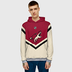 Толстовка-худи мужская NHL: Arizona Coyotes, цвет: 3D-меланж — фото 2