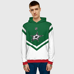 Толстовка-худи мужская NHL: Dallas Stars, цвет: 3D-красный — фото 2