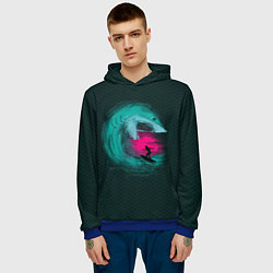Толстовка-худи мужская Shark Vortex, цвет: 3D-синий — фото 2